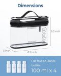 BAGSMART TSA Approved Clear Toiletry Bag Set