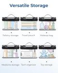 BAGSMART TSA Approved Clear Toiletry Bag Set
