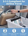 BAGSMART TSA Approved Clear Toiletry Bag Set