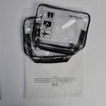TSA Approved Clear Toiletry Bags - 2 Pack
