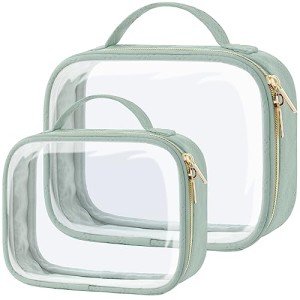 TSA-Approved Clear Toiletry Bags - 2 Pack