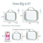 TSA-Approved Clear Toiletry Bags - 2 Pack