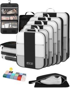 Compression Packing Cubes Set for Travel Essentials