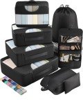 Veken Travel Packing Cubes Set - 8 Sizes