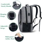 MATEIN Grey Anti-Theft Travel Laptop Backpack