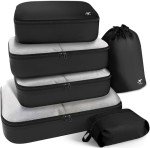 HOTOR Travel Packing Cubes - 6 Piece Set
