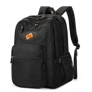 ZORFIN 26L Water-Resistant Travel Backpack - Black