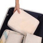 Packing Cubes Set for Organised Travel - Cream