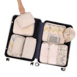 Packing Cubes Set for Organised Travel - Cream