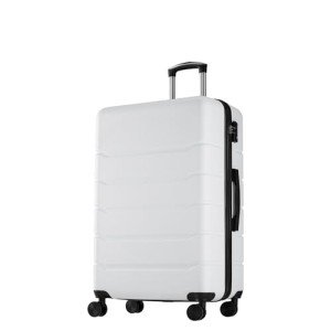 Cream White 20-Inch Hard Shell Carry-On Suitcase
