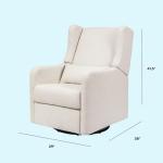 Cozy Cream Glider Recliner for Your Man Cave