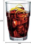 Set of 6 Stackable 12.5oz Drinking Glasses