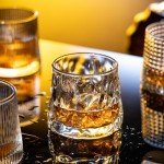 Set of 3 Old Fashioned Whiskey Glasses