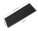 Anti-Slip Rubber Bar Mat Set, 12" x 6