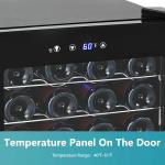 Compact 45-Bottle Wine Cooler for Man Cave