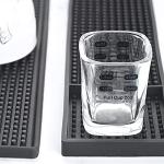 Anti-Slip Rubber Bar Mat Set, 12" x 6