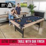 7 ft Foldable Billiards Game Table with Accessories