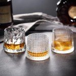 Set of 3 Old Fashioned Whiskey Glasses
