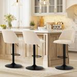3-Piece Modern Swivel Bar Stool Set