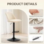 3-Piece Modern Swivel Bar Stool Set