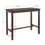 Dark Espresso 42-Inch Height Bar Table