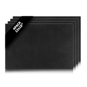 4 Pack Non-Slip Bar Mats for Home Use