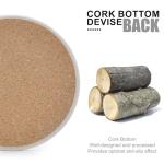 Marble Style Ceramic Drink Coaster Set of 6