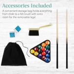 40in Tabletop Billiard Pool Table with Accessories