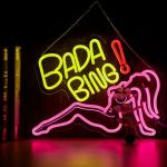 Bada Bing Neon Girl LED Sign for Man Cave