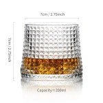 Set of 3 Old Fashioned Whiskey Glasses