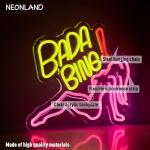 Bada Bing Neon Girl LED Sign for Man Cave