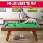 GoSports 7 ft Billiards Pool Table for Game Room