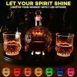 LED Whiskey Decanter Set with Epcot Design