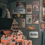 Beer Sign Set for Man Cave Decor – 4 Pcs