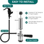 4" American D System Beer Keg Pump Party Tap