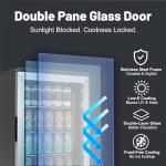 20-Inch Glass Door Beverage Fridge Cooler