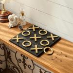 Classic Wooden Tic Tac Toe Game Board