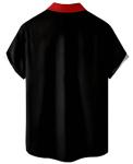 Geometric Print Casual Poker Shirt for Men