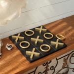 Classic Wooden Tic Tac Toe Game Board