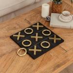 Classic Wooden Tic Tac Toe Game Board
