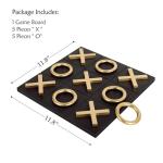 Classic Wooden Tic Tac Toe Game Board