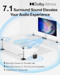 7.1CH Dolby Atmos Soundbar with Wireless Subwoofer
