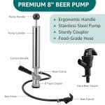 8" American D-System Keg Tap Pump Kit