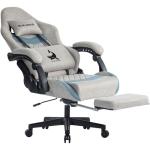 Blue Whale Gaming Chair with Lumbar Support and Footrest