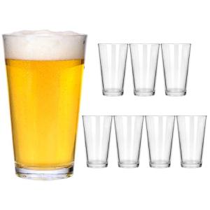 Set of 8 16oz Beer Pint Glasses