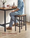 VASAGLE Industrial Bar Table Set with Stools
