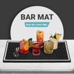 Rubber Bar Mat for Home, Coffee, and Cocktails