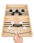 Wooden Fast Sling Puck Game for 2 Players