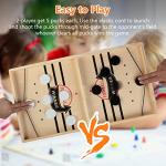 Wooden Fast Sling Puck Game for 2 Players