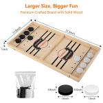 Wooden Fast Sling Puck Game for 2 Players